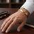 Brass gold plated bracelet for men women