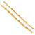 Brass combo of2 gold plated bracelet for men women