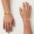 Brass combo of2 gold plated bracelet for men women