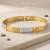 Brass dual tone gold plated bracelet for men women