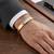 Brass dual tone gold plated bracelet for men women