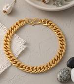 Brass micron gold bracelet for women