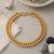 Brass micron gold bracelet for women