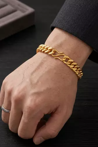 Brass micron gold bracelet for women