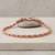 Pure copper rope design bracelet for women pink rose gold finish