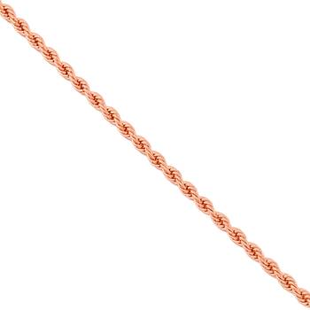 Pure copper rope design bracelet for women pink rose gold finish 2