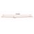Pure copper rope design bracelet for women pink rose gold finish