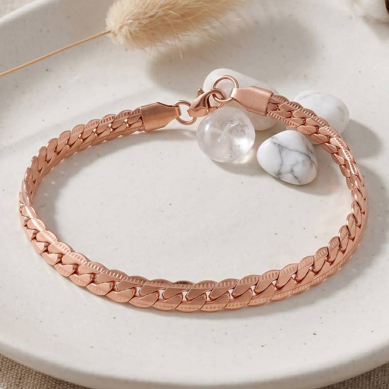 Pure copper snake chain design bracelet for women