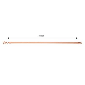 Pure copper snake chain design sleek simple bracelet for women 3
