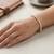 Brass imitation diamond moissanite bracelet for women