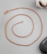 Pure copper simple sober chain for men women boys girls kids