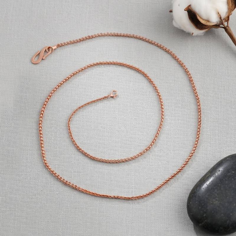 Pure copper simple sober chain for men women boys girls kids