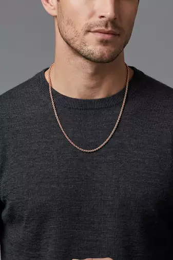 Pure copper simple sober chain for men women boys girls kids