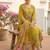 Women Floral Embroidered Thread Work Liva Kurta with Trousers & With Dupatta