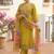 Women Floral Embroidered Thread Work Liva Kurta with Trousers & With Dupatta