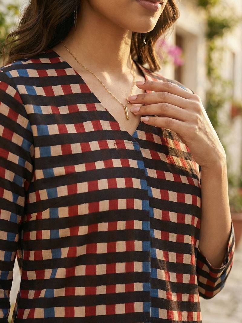 Women Cotton Kurta with Trousers