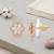 Brass gold plated floral design moissanite earrings for women girls