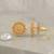 Brass micron gold plated stud earrings for women traditional jewellery