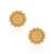 Brass micron gold plated stud earrings for women traditional jewellery