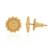 Brass micron gold plated stud earrings for women traditional jewellery