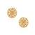 Brass gold plated handmade traditional stud earrings for women
