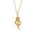 Brass micron gold snake cobra pendant for kal sarp yog shani dosh remedy vedic jewellery