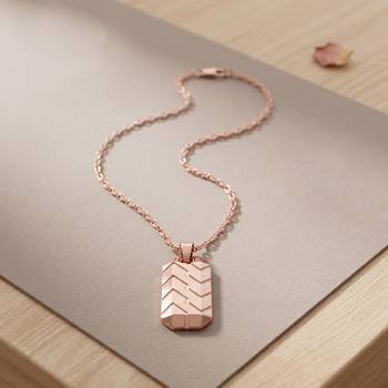  copper pink rose gold finish fashion jewellery pendant formen women 2