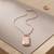  copper pink rose gold finish fashion jewellery pendant formen women