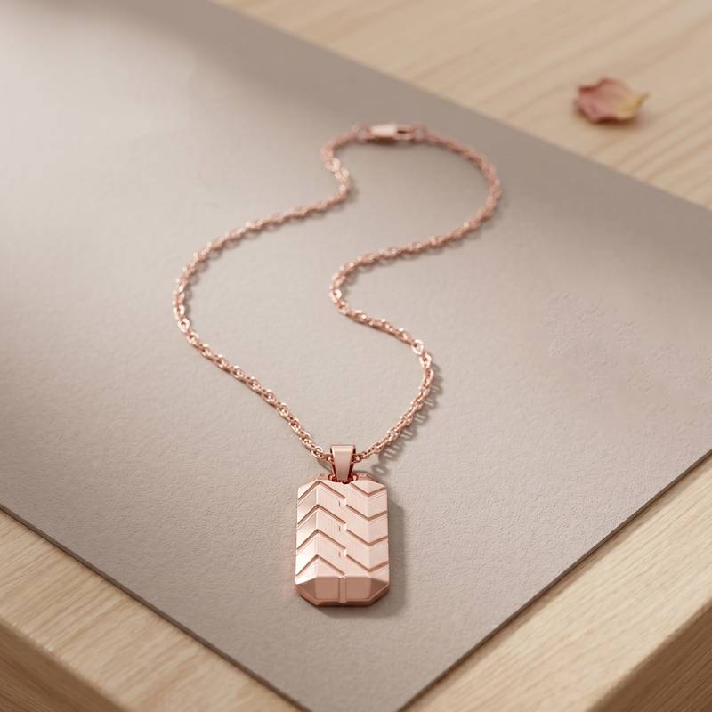  copper pink rose gold finish fashion jewellery pendant formen women