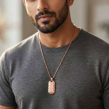  copper pink rose gold finish fashion jewellery pendant formen women 4