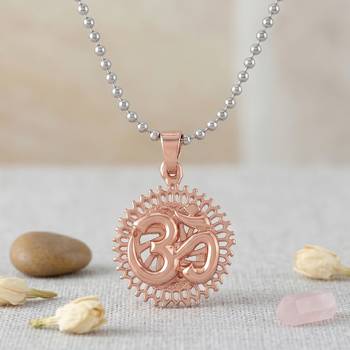 Pure copper sun shaped hindu spiritual pendant for men women 1