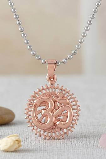 Pure copper sun shaped hindu spiritual pendant for men women