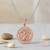 Pure copper sun shaped hindu spiritual pendant for men women