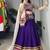 purple rayon cotton party wear embroidery navaratri chaniya choli - free size