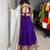 purple rayon cotton party wear embroidery navaratri chaniya choli - free size