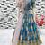 Fuax georgette digital print with embroidered sequence work kids gown