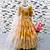 Fuax georgette digital print with embroidered sequence work kids gown