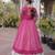 Off White Kora Cotton Chaniya Choli For Navratri Set With Kutchi Patchwork Pink Bandhani Kurti 