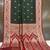 Green soft banarasi silk saree with zari weaving meenakari design