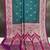 Sea green soft banarasi silk saree with zari weaving meenakari design
