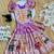 Lavender  silk blend weaving zari work kids lehenga choli
