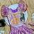 Lavender  silk blend weaving zari work kids lehenga choli