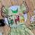 Pista  silk blend weaving zari work kids lehenga choli