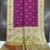 Wine soft banarasi silk saree with zari weaving meenakari design