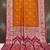 Orange soft banarasi silk saree with zari weaving meenakari design