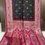 Black soft banarasi silk saree with zari weaving meenakari design