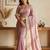 Lavender Color butti Beautiful lace border work border design with beautiful pallu Silk Blend Saree