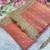 Light Orange Color butti Beautiful lace border work border design with beautiful pallu Silk Blend Saree