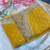 Yellow butti Beautiful lace border work border design with beautiful pallu Silk Blend Saree