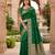 Green soft silk blend saree with zari weaving meenakari design